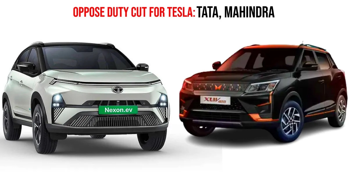 Tata, Mahindra oppose duty cut for Tesla