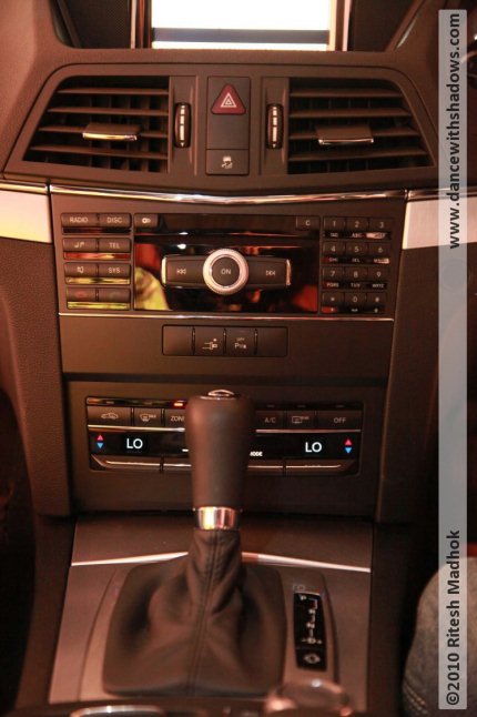 mercedes-benz-e350-coupe-console-photo Mercedes E350 Coupe launched in India