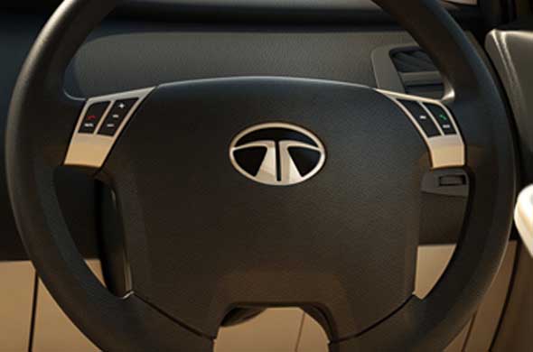 tata-vista-steering-mounted-controls 6 reasons that make the Tata Vista a great car for its features