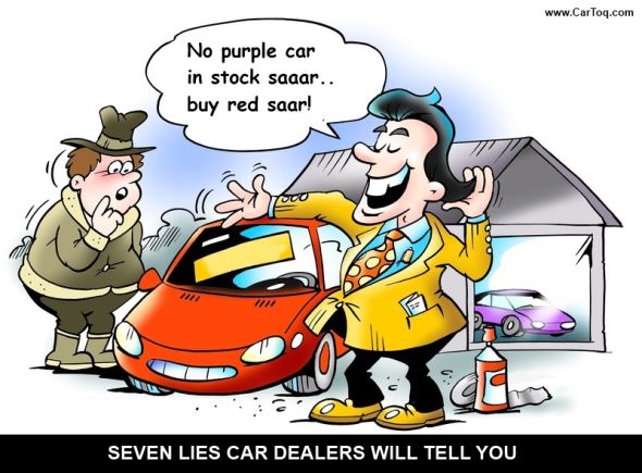 car dealers and lies