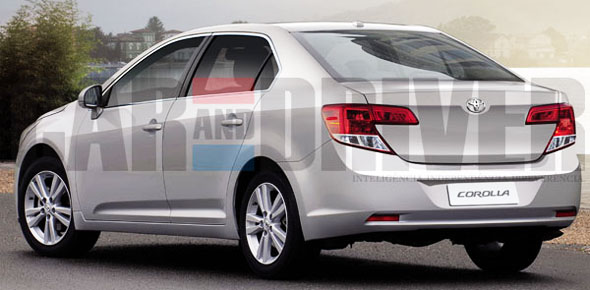2013-toyota-corolla-rear 2013 Toyota Corolla photos leaked!
