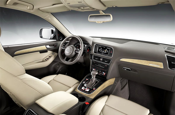 audi-q5-interior-2 Audi Q5 SUV official photos leaked; India launch by 2012 end!