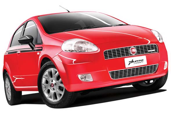 fiat punto sports red photo