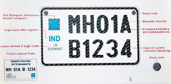 high security number plate High security registration plates to become mandatory in Delhi from May 1st!