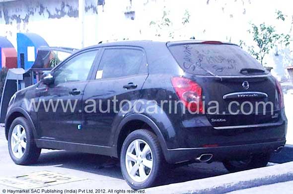 ssangyong-koarando-rear-left Ssangyong Korando spotted testing in India