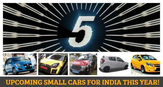 5 upcoming hatchbacks and small cars