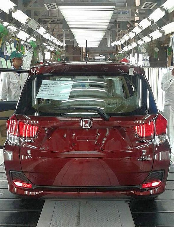 Honda Mobilio MPV car hits the production line at Greater Noida, India
