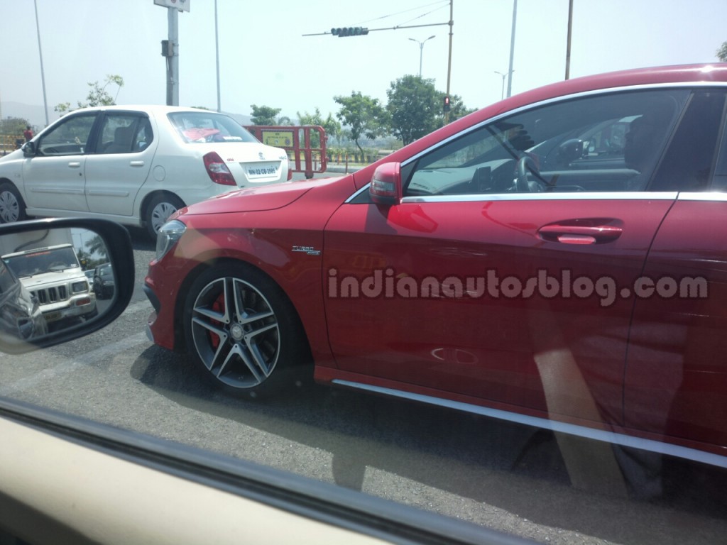 Mercedes Benz CLA45 AMG spotted in India