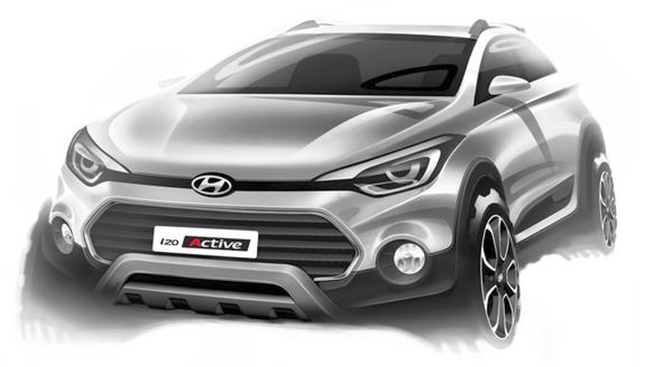 2015 Hyundai i20 Active Sketch Front