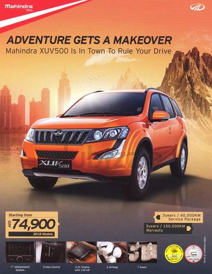 Mahindra XUV500 turbopetrol SUV unveiled in UAE; Coming to India soon