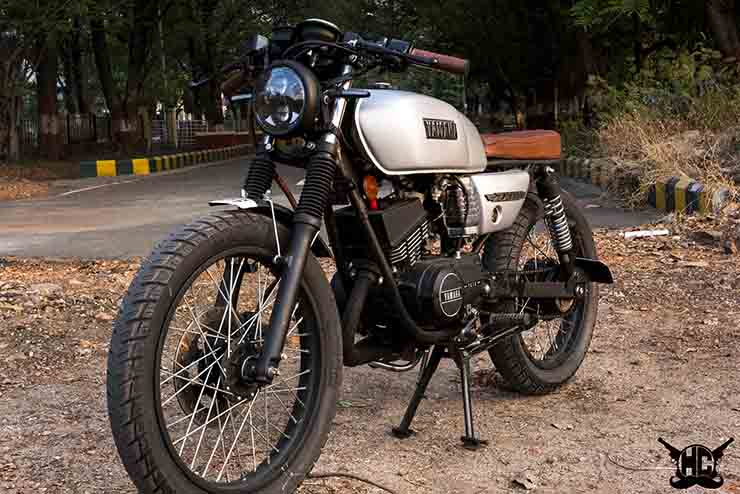 This Yamaha Rx135 Gets New Lease Of Life Modified Into A Cafe Racer