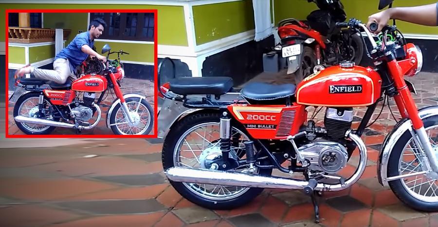 200cc Mini Bullet From Royal Enfield Watch This Motorcycle Fire