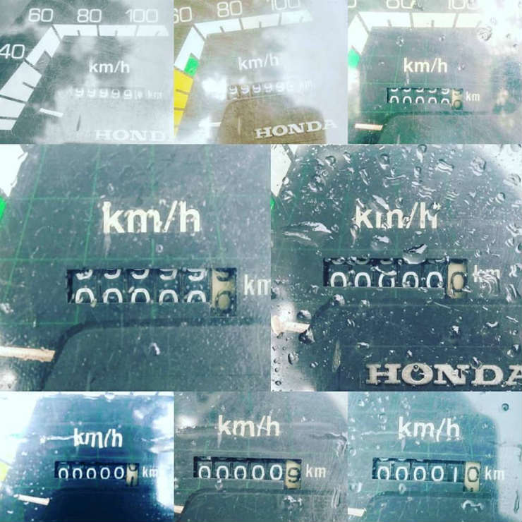 The Kinetic Honda with 1lakh kms on the odo! See pics