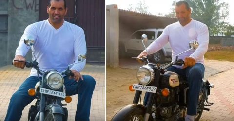 Great Khali Royal Enfield Featured