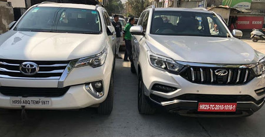 Mahindra Alturas next to a Toyota Fortuner: Street presence of both SUVs compared
