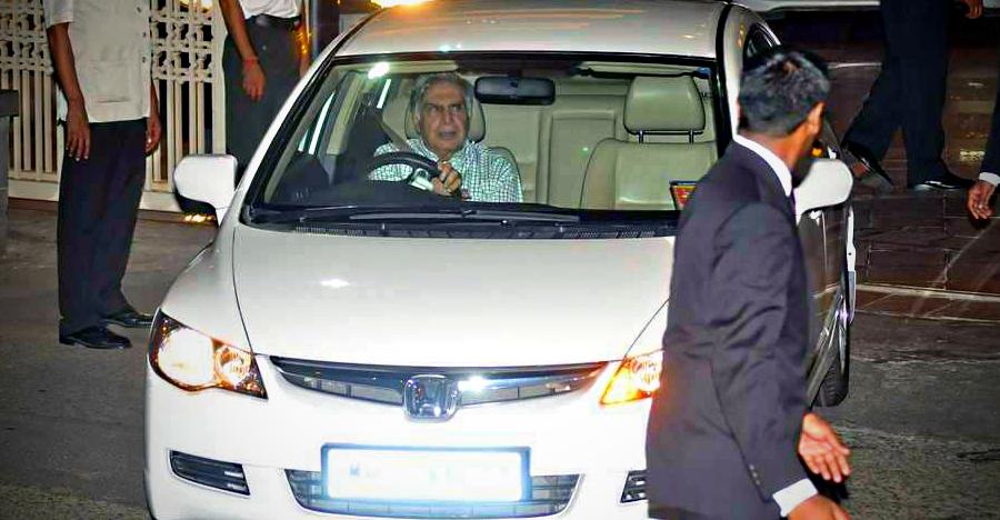 Ratan Tata With A Honda Civic Featured