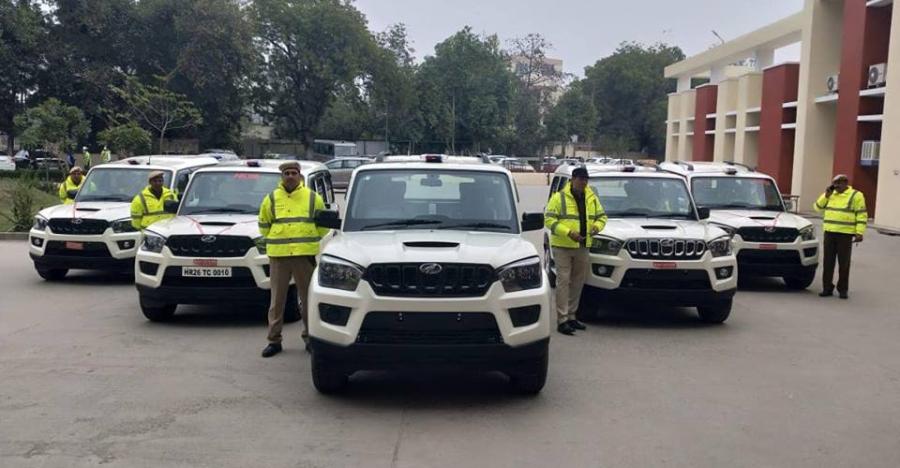 Mahindra Scorpio Gurugram Police Featured