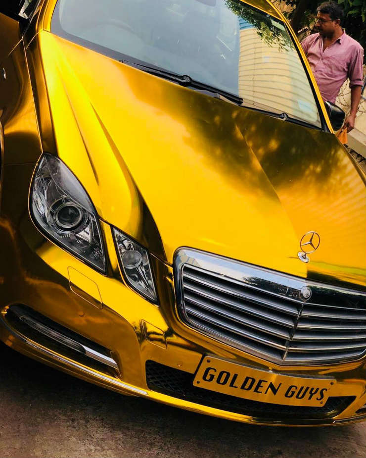 India’s “Goldman” & his gold wrapped luxury cars
