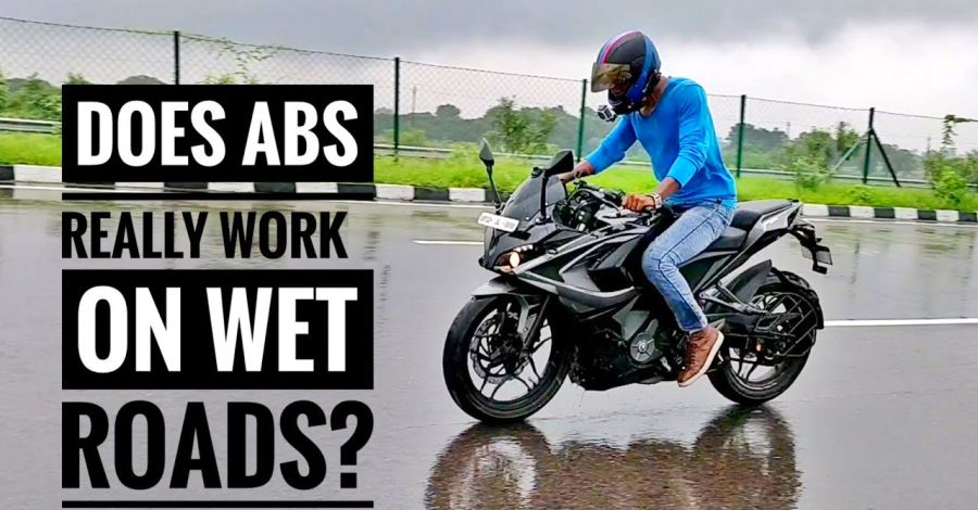 Bajaj Pulsar Rs200 Abs Test In Wet Conditions Pass Or Fail Video