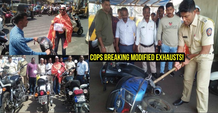 Cops Hammering Modified Exhausts Featured