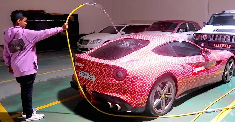 Dubai's Richest Kid Car Collection Featured