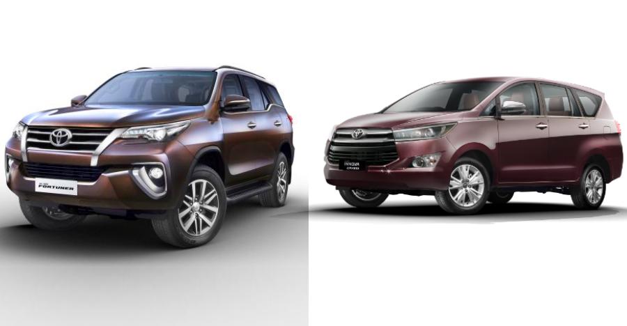 Updated Toyota Innova & Fortuner Featured