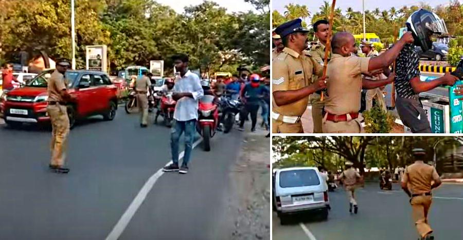Kerala Cops Youth Protest Featured