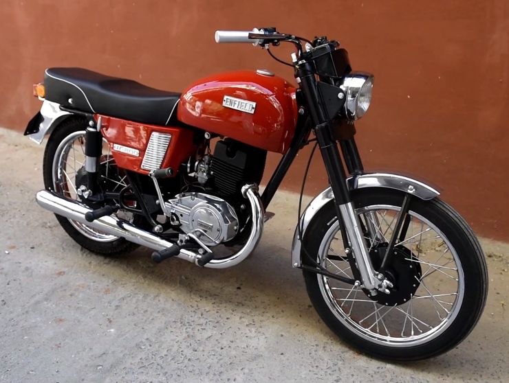 Royal Enfield's 200cc two stroke mini bullet vintage motorcycle restored:  Watch video