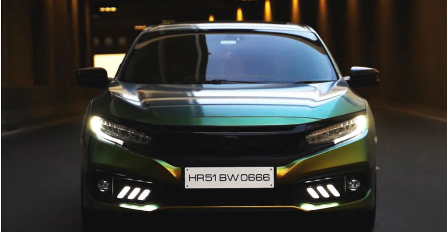 India S First Modified 2019 Honda Civic Looks Extremely Sporty