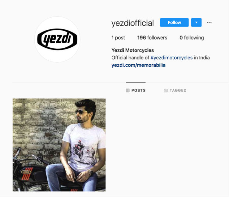 Yezdi hits Instagram: Jawa-based Yezdi bikes launching soon?