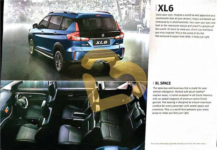Maruti Suzuki XL6 brochure leaked before launch: Features & details revealed