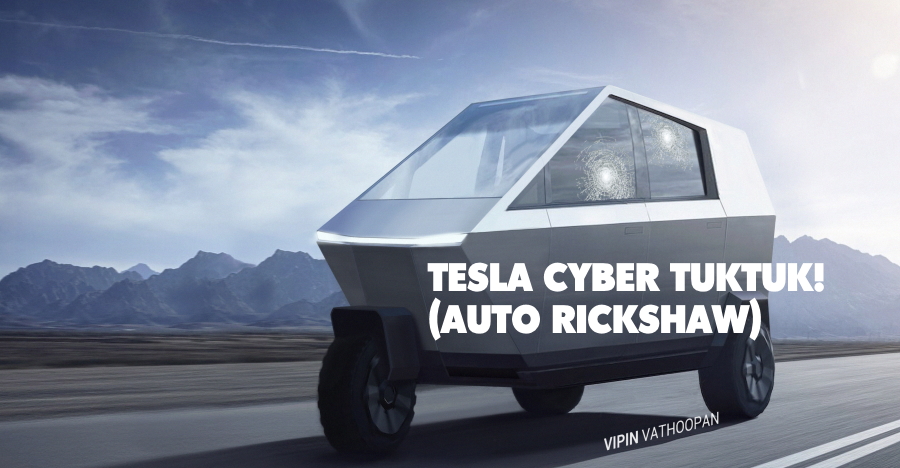 Tesla Cyber Rickshaw Featured