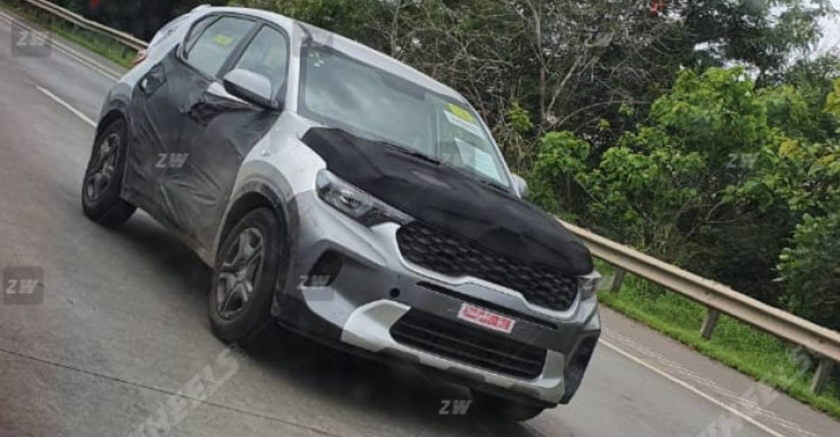 Kia Sonet listed on the official website before launch: New spy pictures surface