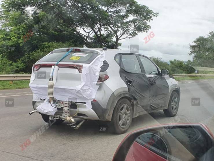 Kia Sonet listed on the official website before launch: New spy pictures surface
