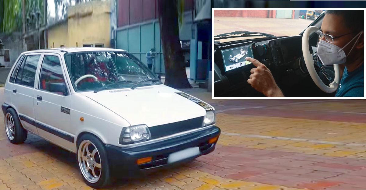 Maruti 800 Electric car with Tesla features on Video
