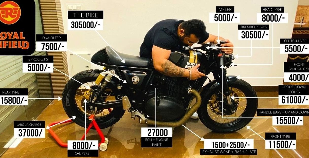 This  Royal Enfield Continental GT 650 cafe racer has modifications worth Rs 2.83 lakh [Video]