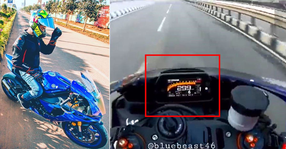 Youtuber on a Kawasaki Ninja superbike does 300 Kmph on Indian roads [Video]