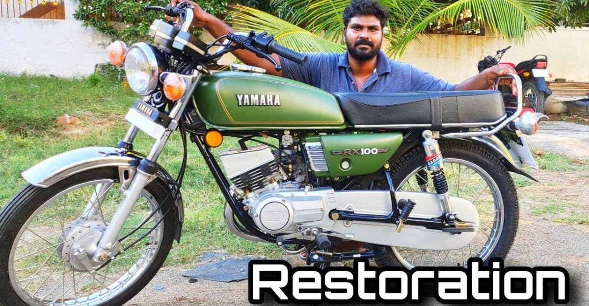Watch This Old Yamaha Rx100 Motorcycle Getting Beautifully
