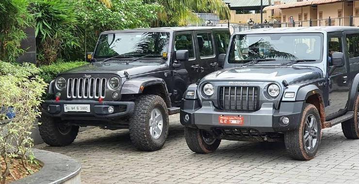 What the all-new, 2020 Mahindra Thar looks like next to a Jeep Wrangler