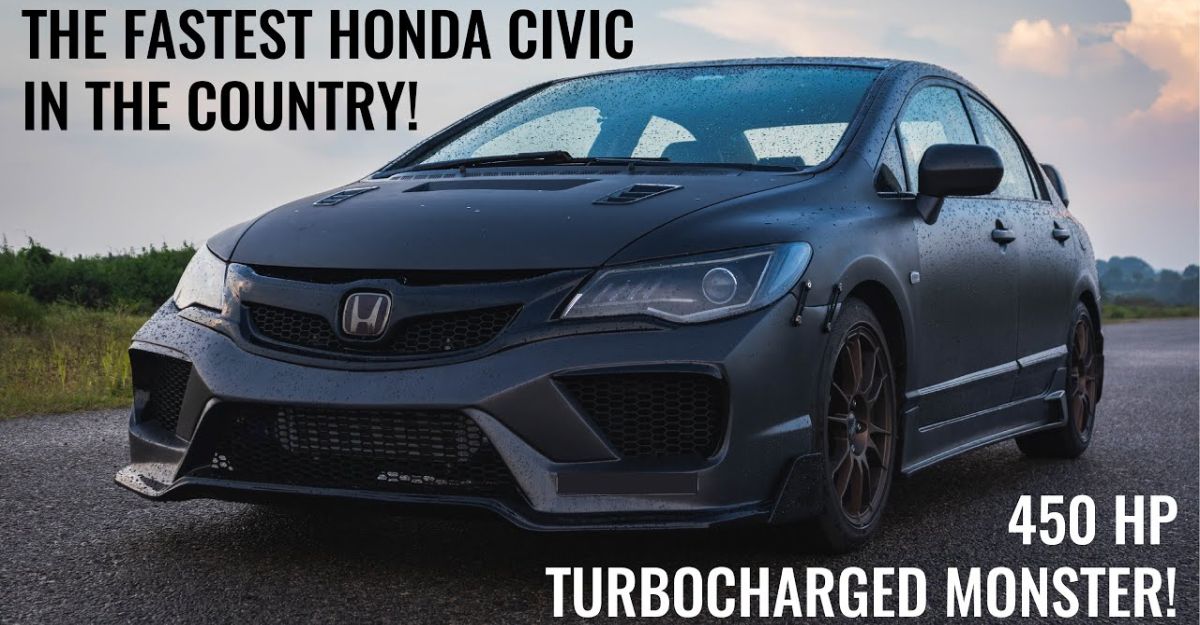 India’s FASTEST Honda Civic makes 450 Bhp [Video]