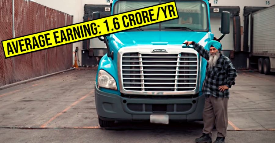 Indian truck drivers in North America: How much do they earn?