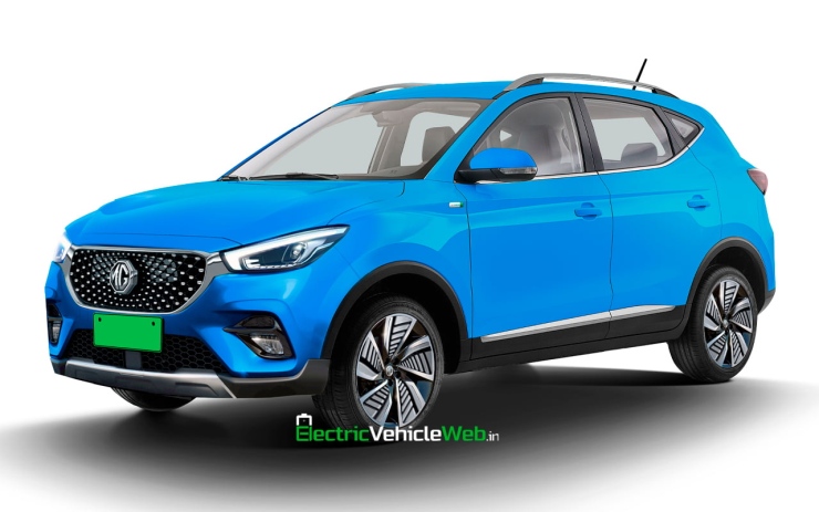 MG ZS electric SUV Facelift rendered ahead of 2022 launch