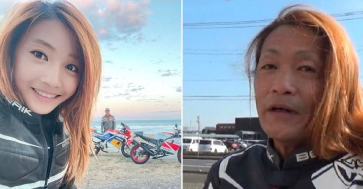 Cute Japanese Biker Chick Turns Out To Be A 50 Year Old Biker Uncle