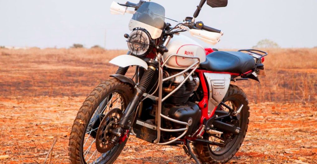 Royal Enfield Interceptor 650 which has Himalayan off-road capability