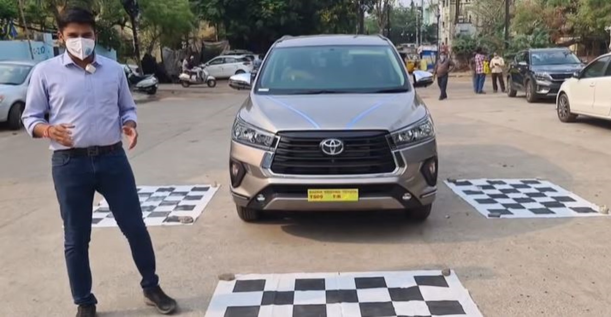Toyota Innova Crysta base variant modified to look & feel like a higher variant