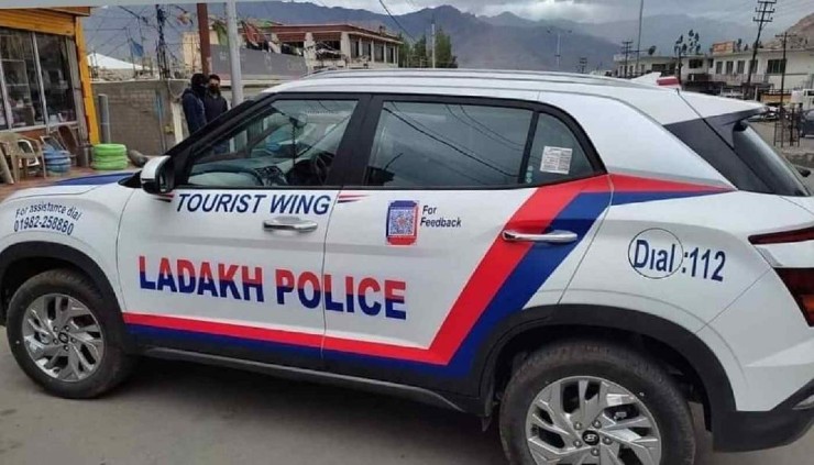 Ladakh Police with Creta