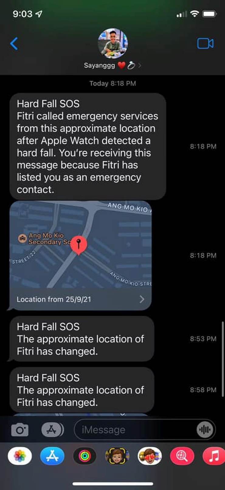 Apple Watch calls ambulance & contacts girlfriend of motorcyclist who was hit by van
