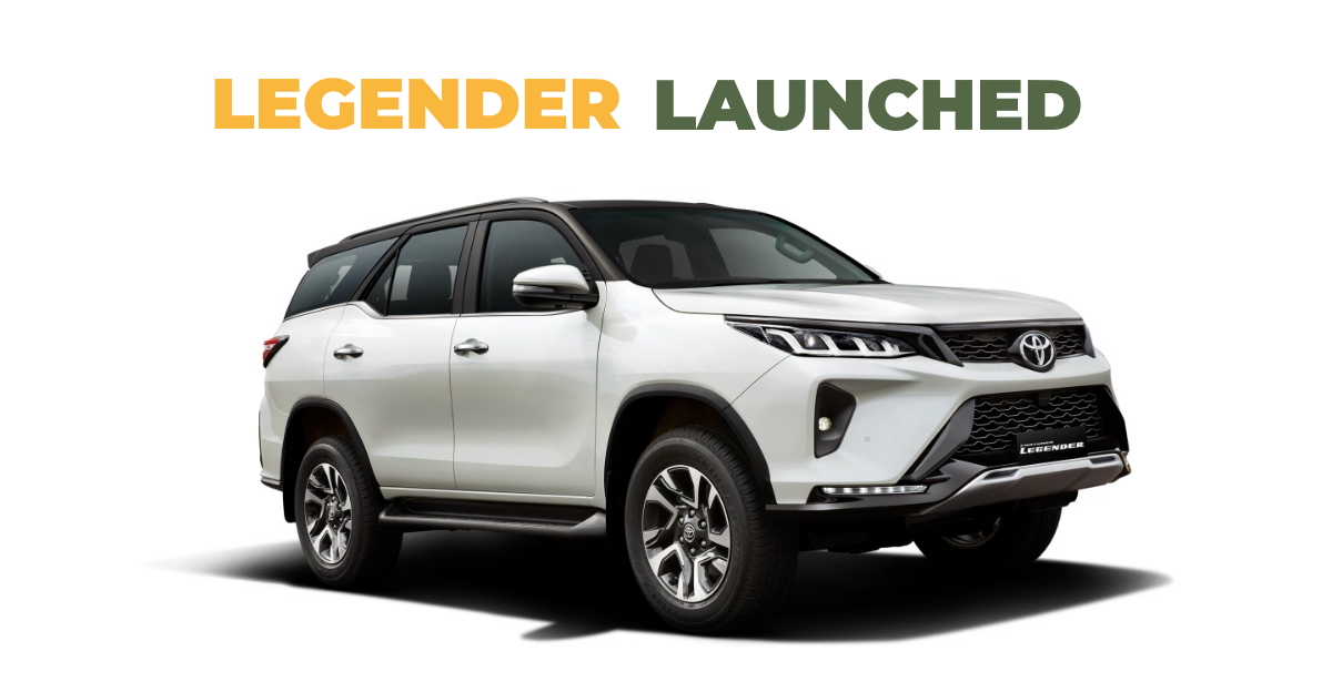 Toyota Fortuner Legender 4×4 launched at Rs 42.33 lakh ex-showroom
