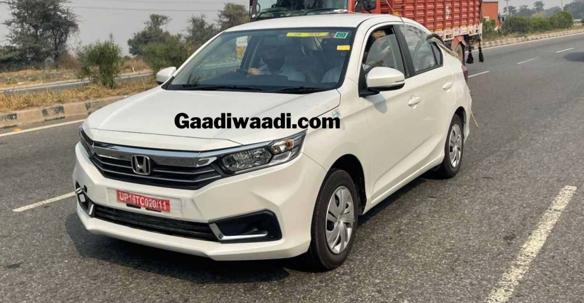 Honda Amaze CNG spied ahead of launch; will rival Maruti Dzire CNG