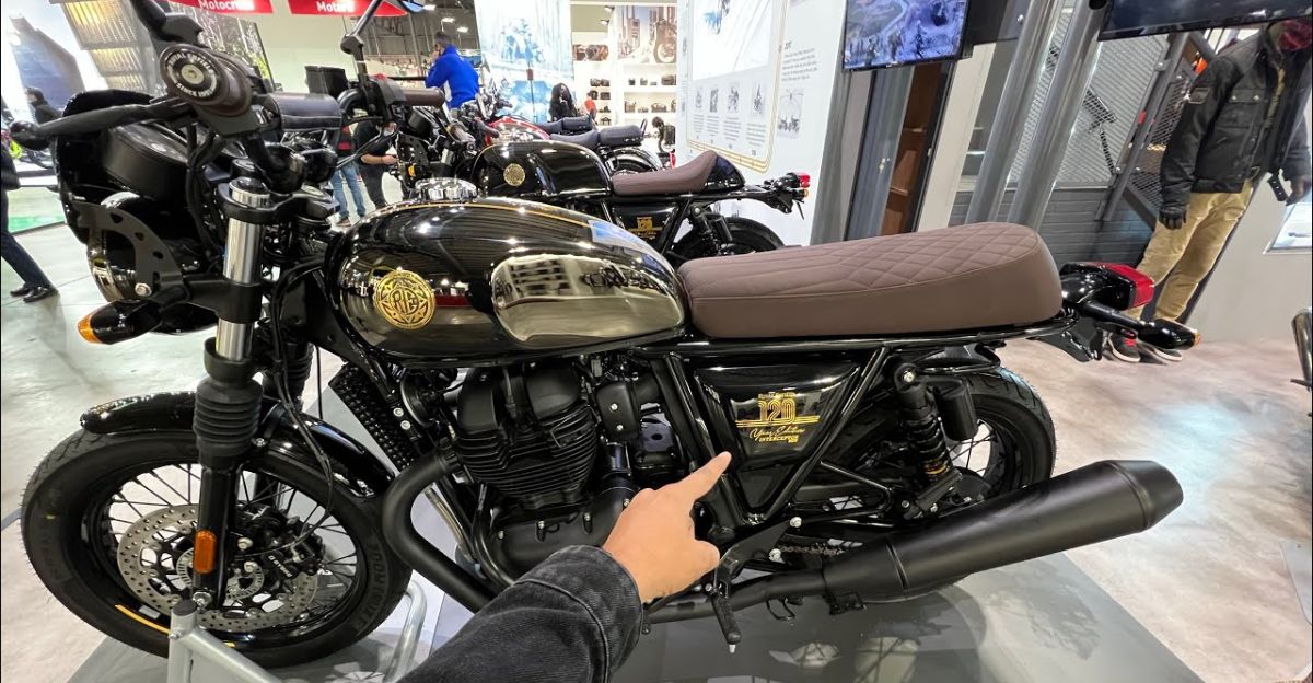 Royal Enfield Interceptor & Continental GT 650 120 year anniversary edition motorcycles in a quick walkaround video
